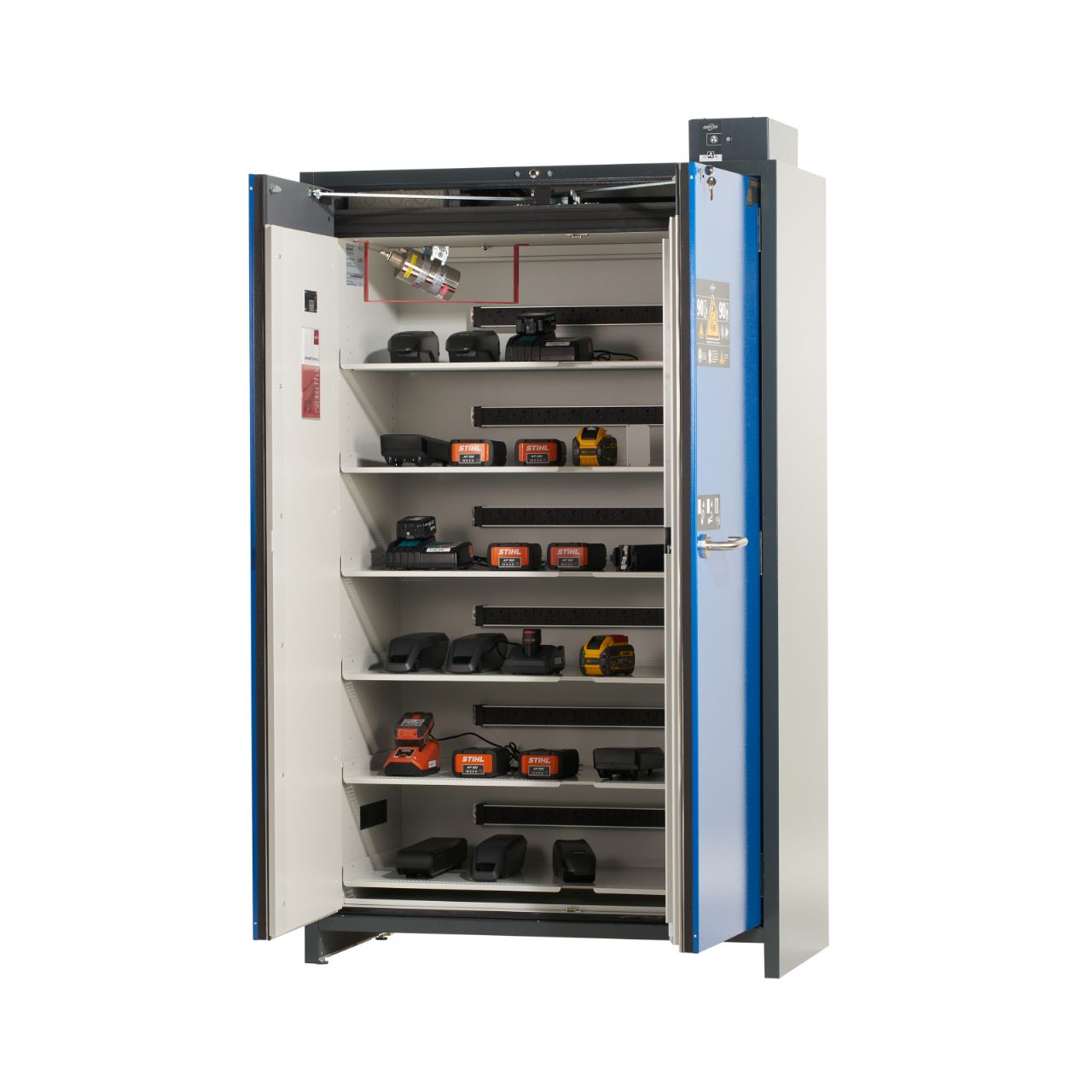 Lithium Battery Double Door Storage / Charging Cabinet - 1
