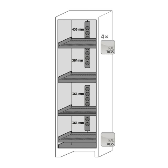 Lithium Battery Single Door Cabinet - 3