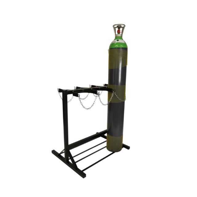 6 Gas Cylinder Floor Rack Double Sided