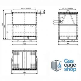 Crane Liftable Gas Cylinder Pallet Medium