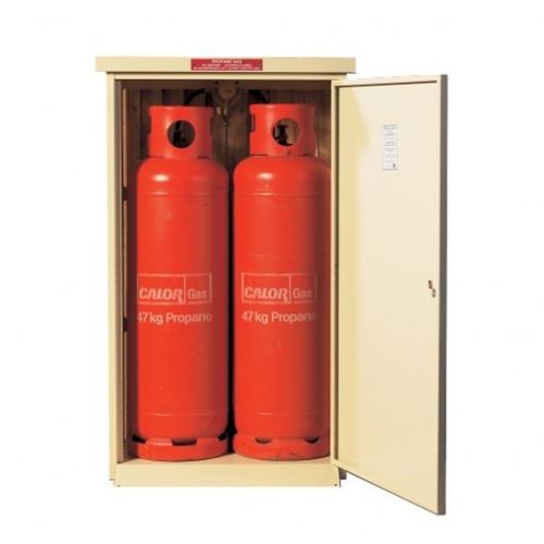 Solid Gas Cylinder Cabinet - 2 x 47kg