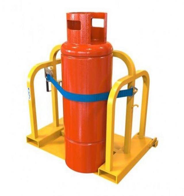 Liftable Forklift Gas Cylinder Handler