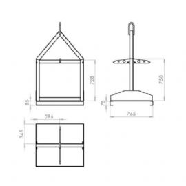 Crane Lifting Gas Cylinder Cradle