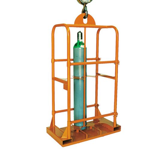 Crane Lifting Gas Cylinder Carrier
