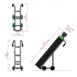 Crane Liftable Gas Cylinder Trolley