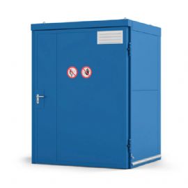 Fire Resistant Enclosure - 1 x 24 Cylinders - Solid Door