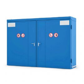 Fire Resistant Enclosure - 2 x 12 Cylinders - Solid Door