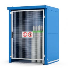 Fire Resistant Enclosure - 1 x 24 Cylinders - Mesh Door
