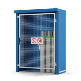 Fire Resistant Enclosure - 1 x 12 Cylinders - Mesh Door