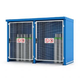 Fire Resistant Enclosure - 2 x 24 Cylinders - Mesh Door