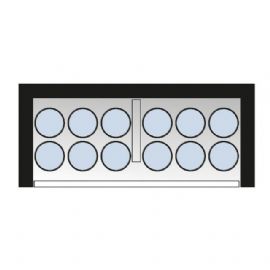 Fire Resistant Enclosure - 1 x 12 Cylinders - Solid Door