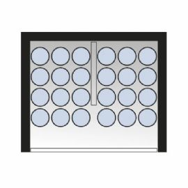 Fire Resistant Enclosure - 1 x 24 Cylinders - Solid Door