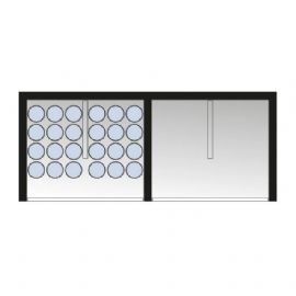 Fire Resistant Enclosure - 2 x 24 Cylinders - Solid Door